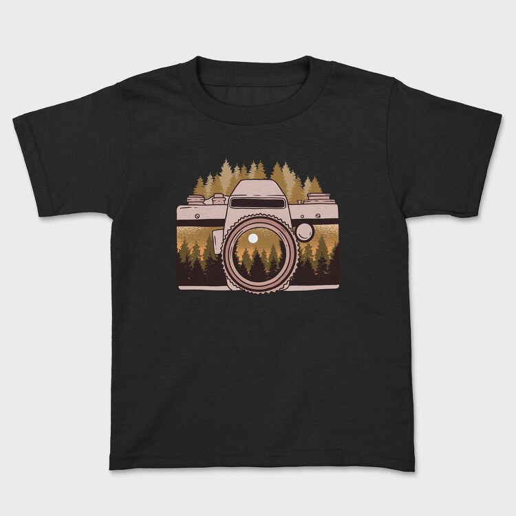 Camera Forest, Kids' T-Shirt