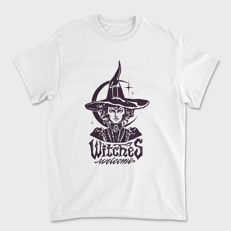 Witches Welcome, Унисекс Мъжка Тениска