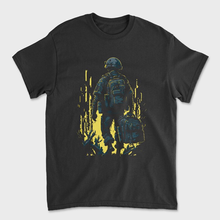 Soldier Backpacks, Unisex Men's T-Shirt