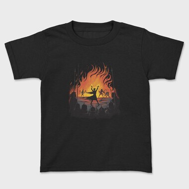 Wizard Fire Wall, Kids' T-Shirt