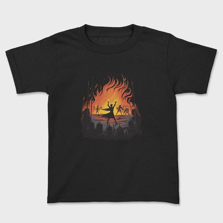 Wizard Fire Wall, Kids' T-Shirt
