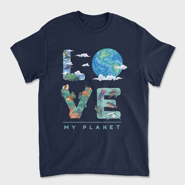 Love My Planet, Unisex Men's T-Shirt