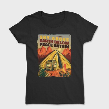 Camping Sky Above, Women's T-Shirt