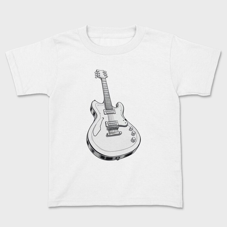 Guitar Draw, Kids' T-Shirt
