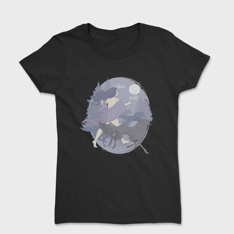 Woman Who Runs With Wolves, Women's T-Shirt