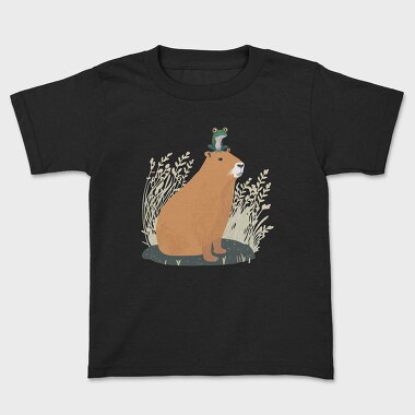 Capybara and Frog, Kids' T-Shirt