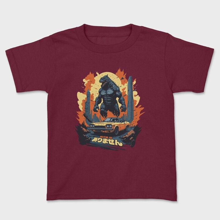 Car Monster Japanese, Kids' T-Shirt