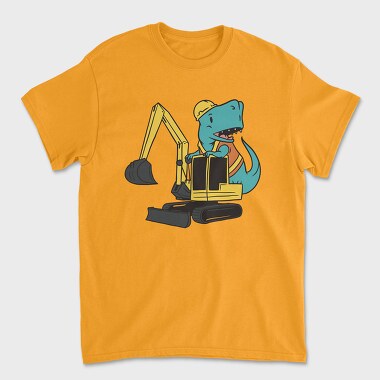 Dinosaurexcavator, Unisex Men's T-Shirt