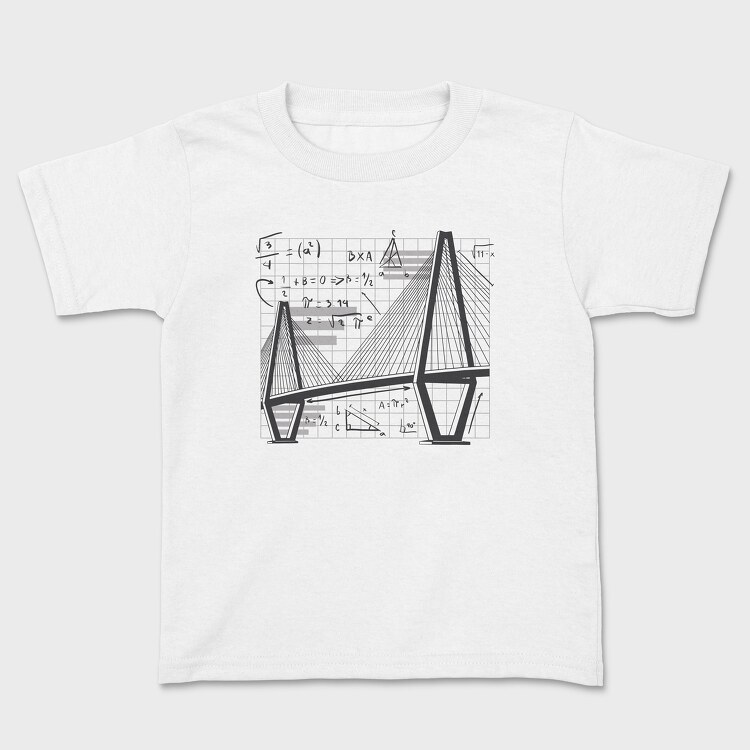 Math Bridgegrid, Kids' T-Shirt