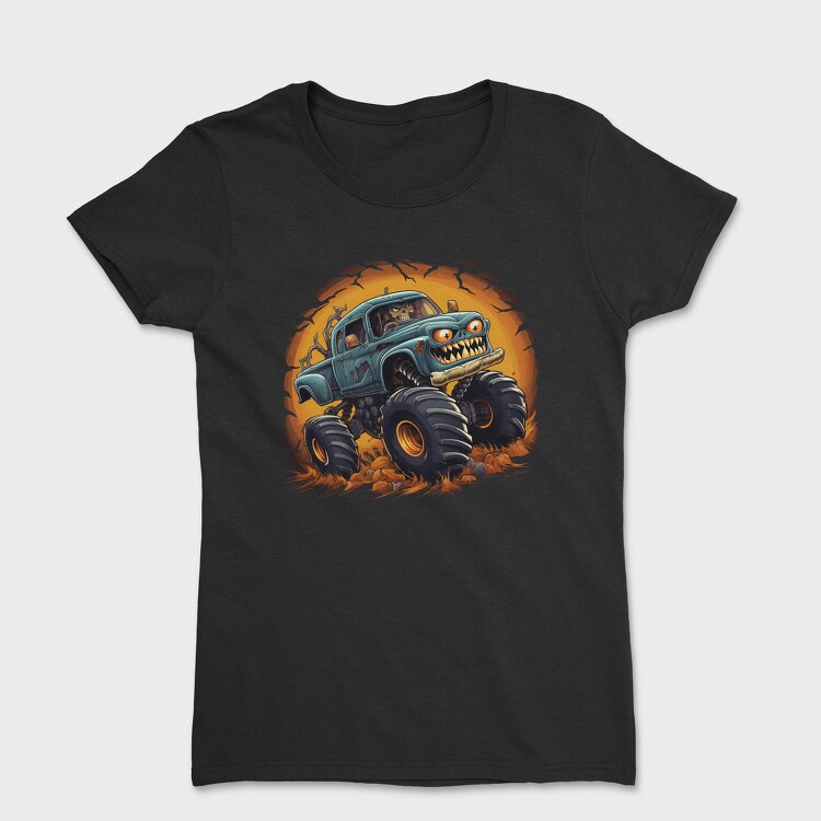 Halloween Monster Truck, Дамска Тениска