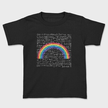 Kids' T-Shirt, Maths Rainbow