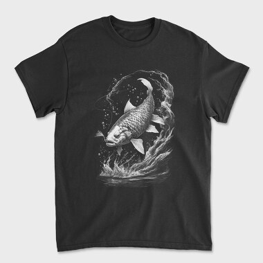 Carp Line Monochrome, Unisex Men's T-Shirt