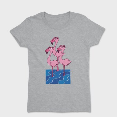 Flamingo Trio, Women's T-Shirt