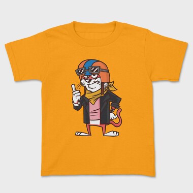 Cat Biker, Kids' T-Shirt