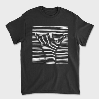 Shaka Sign 3d, Unisex Men's T-Shirt