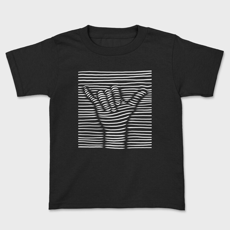 Shaka Sign 3d, Kids' T-Shirt