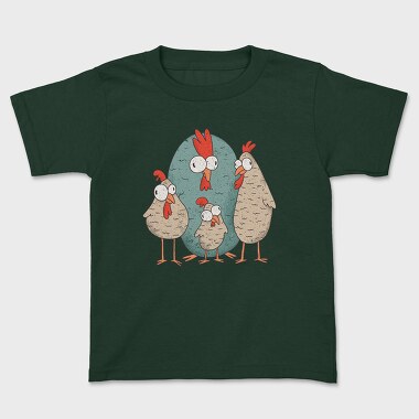 Crazy Chickens, Kids' T-Shirt
