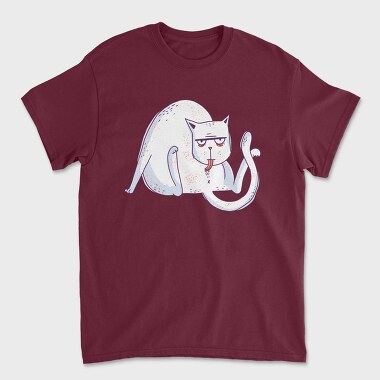 Liking Cat, Unisex Men's T-Shirt