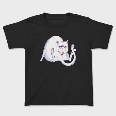 Liking Cat, Kids' T-Shirt
