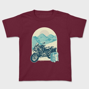 Motorcycle Adventure, Kids' T-Shirt