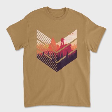 Geometric Forest, Unisex Men's T-Shirt