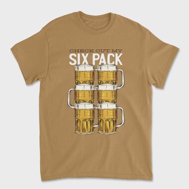 Beer Sixpack, Unisex Men's T-Shirt