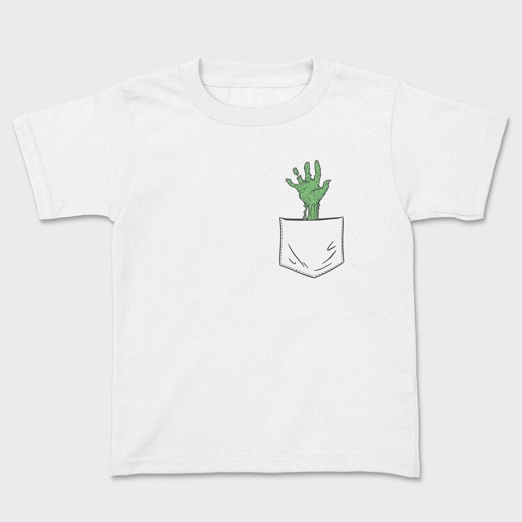 Zombie Hand Pocket, Kids' T-Shirt