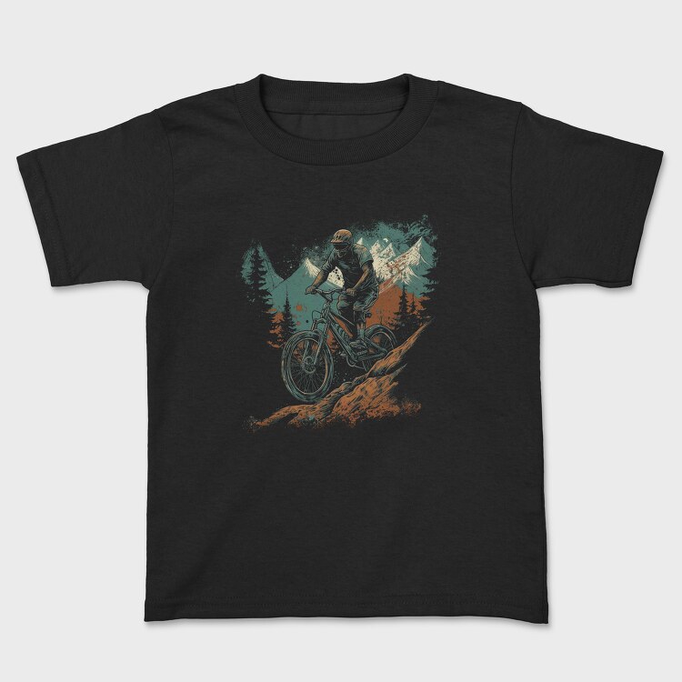 Bike Mountain, Kids' T-Shirt