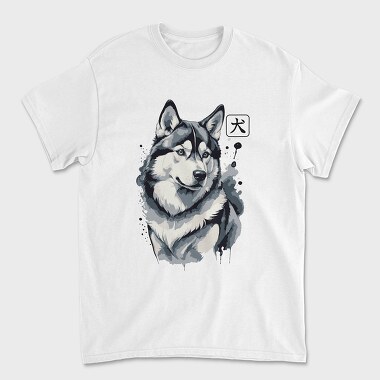 Husky Poster, Unisex Men's T-Shirt