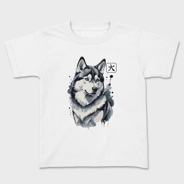 Husky Poster, Kids' T-Shirt