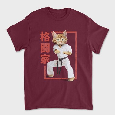 Karate Cat, Unisex Men's T-Shirt