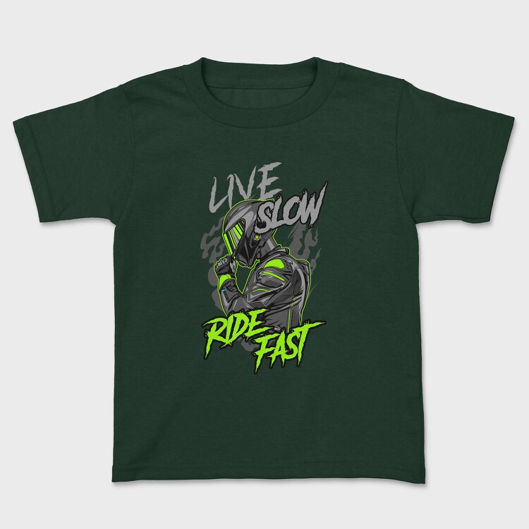 ride fast, Kids' T-Shirt