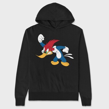 Cartoon Retro Woody Woodpecker 5, Unisex Men's Hoodie