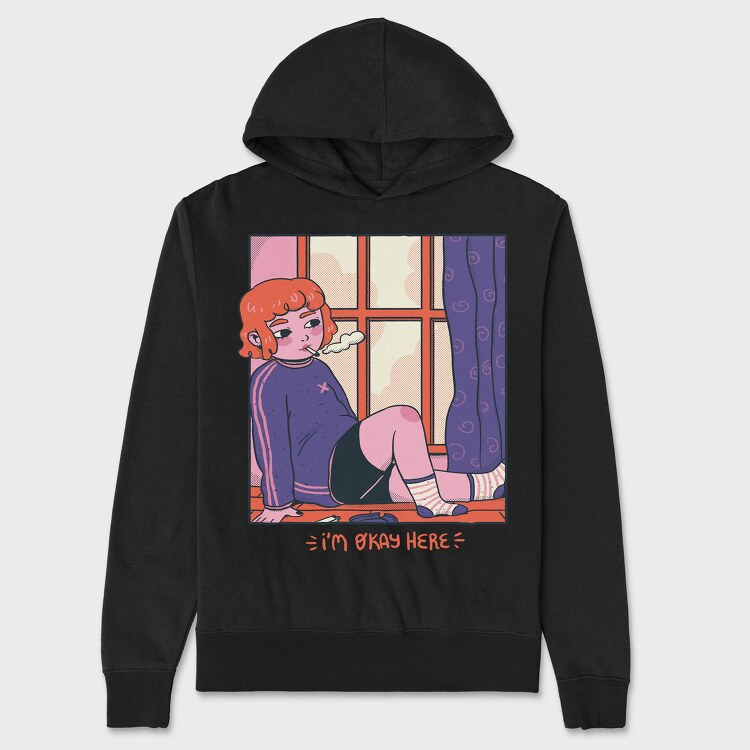 Comfy Chill Girl 4, Unisex Men's Hoodie