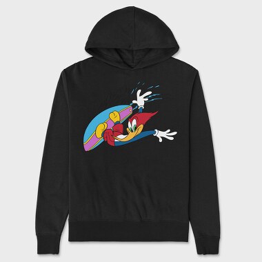 Cartoon Retro Woody Woodpecker 6, Unisex Men's Hoodie