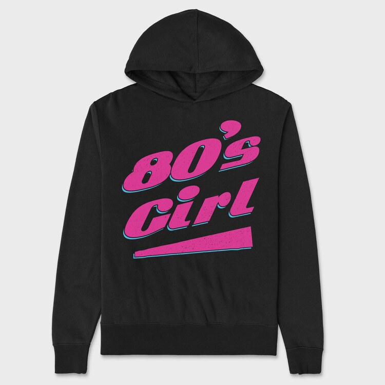 80 S Girl Pink, Unisex Men's Hoodie