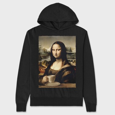 Monalisa Coffee, Unisex Men's Hoodie