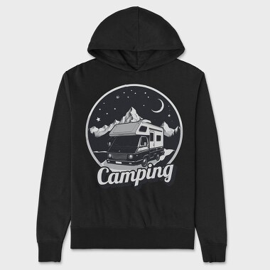 Van Night Camping, Unisex Men's Hoodie