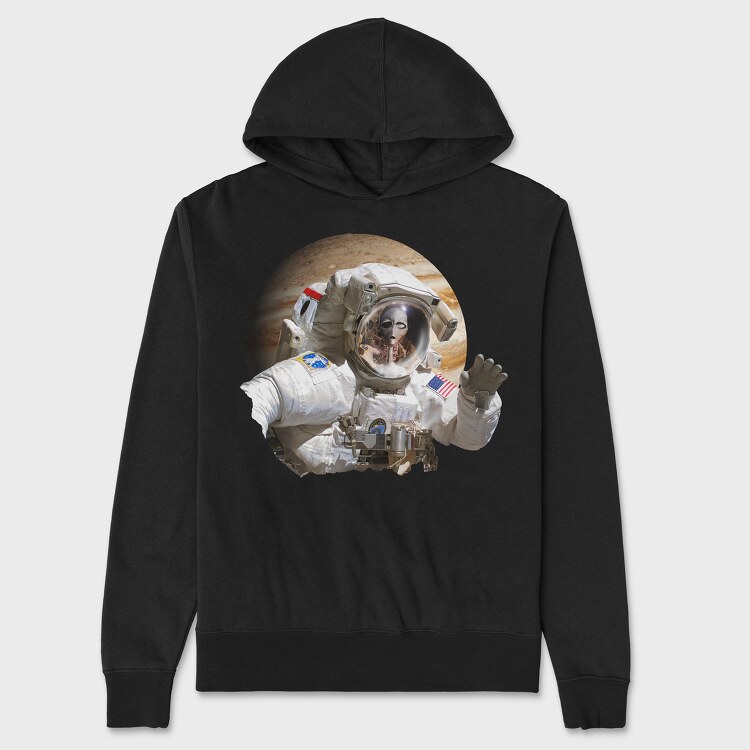 Alien Astronaut, Unisex Men's Hoodie