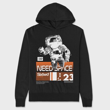 Need Space 2, Unisex Men's Hoodie
