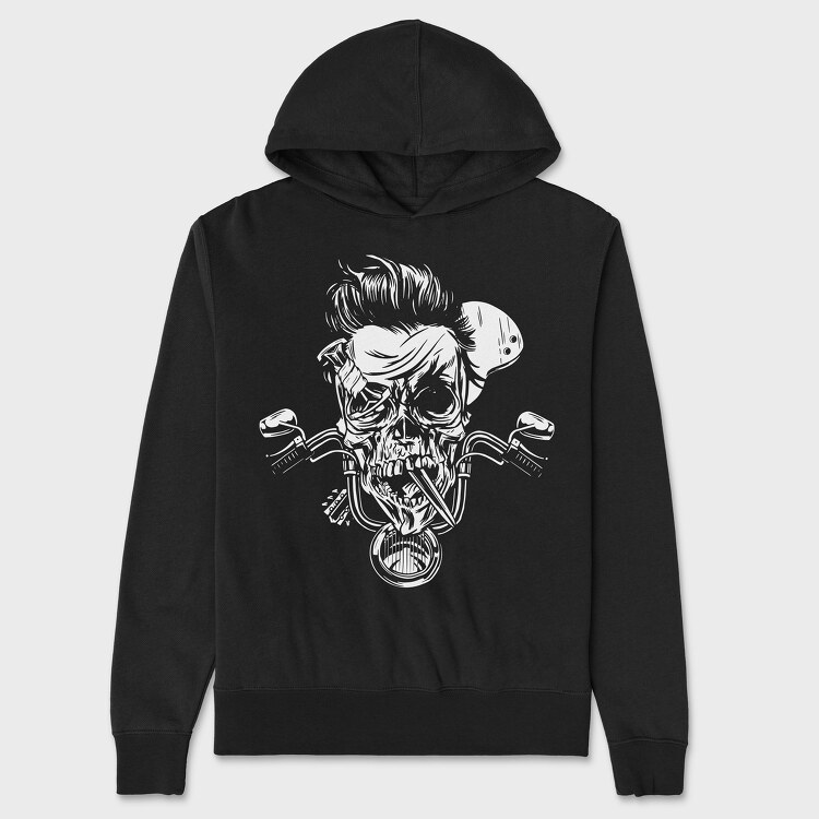 Biker Design, Unisex Men's Hoodie
