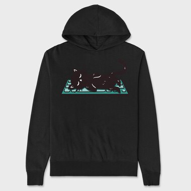 Keyboard Kitty, Unisex Men's Hoodie