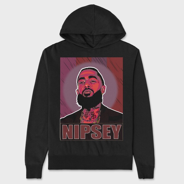 Nipsey Hussle 3, Unisex Men's Hoodie