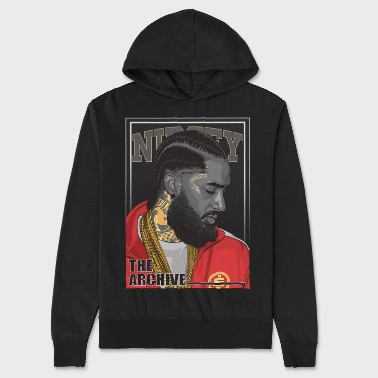 Nipsey Hussle, Unisex Men's Hoodie