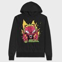 Burning Skull, Unisex Men's Hoodie