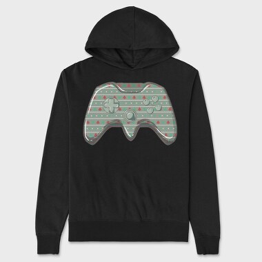 Unisex Men's Hoodie, Controller Christmas