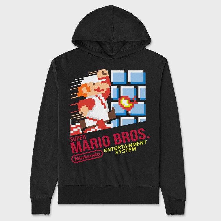 Super Mario Bros Nintendo, Unisex Men's Hoodie