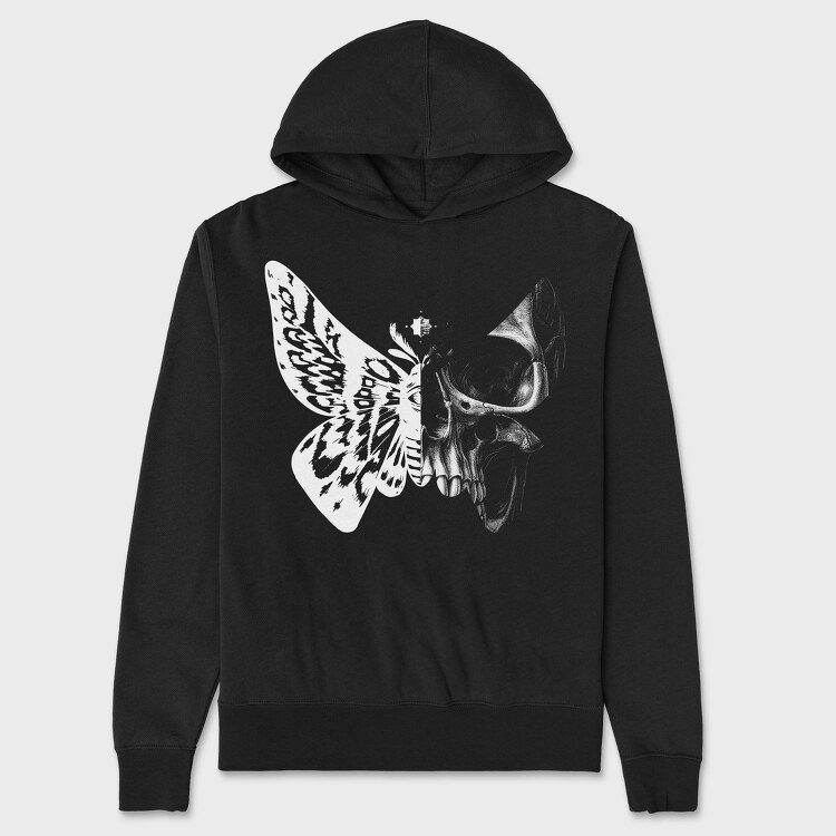 Butterfly Half Skull, Унисекс Мъжко Суичър