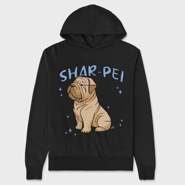 Anatomy of a Sharpei, Unisex Men's Hoodie