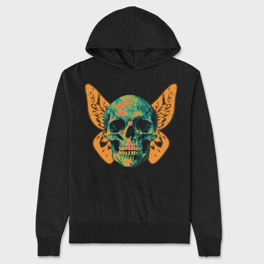 Butterfly Skull, Unisex Men's Hoodie
